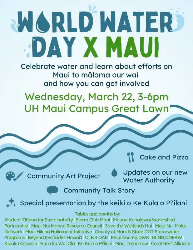 World Water Day on Maui Maui Events Maui Now