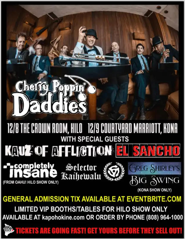 Cherry Poppin' Daddies : Big Island Events : Big Island Now