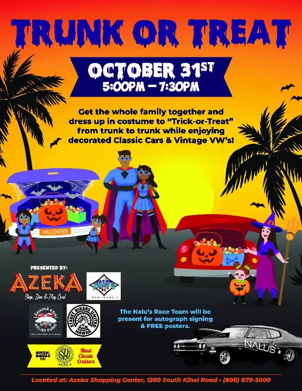 TRUNK OR TREAT : Maui Events : Maui Now